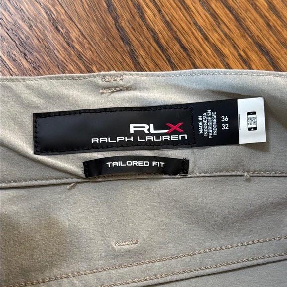 RLX Ralph Lauren Men’s 36W 32L Light Tan Grey Chinos - Picture 2 of 6